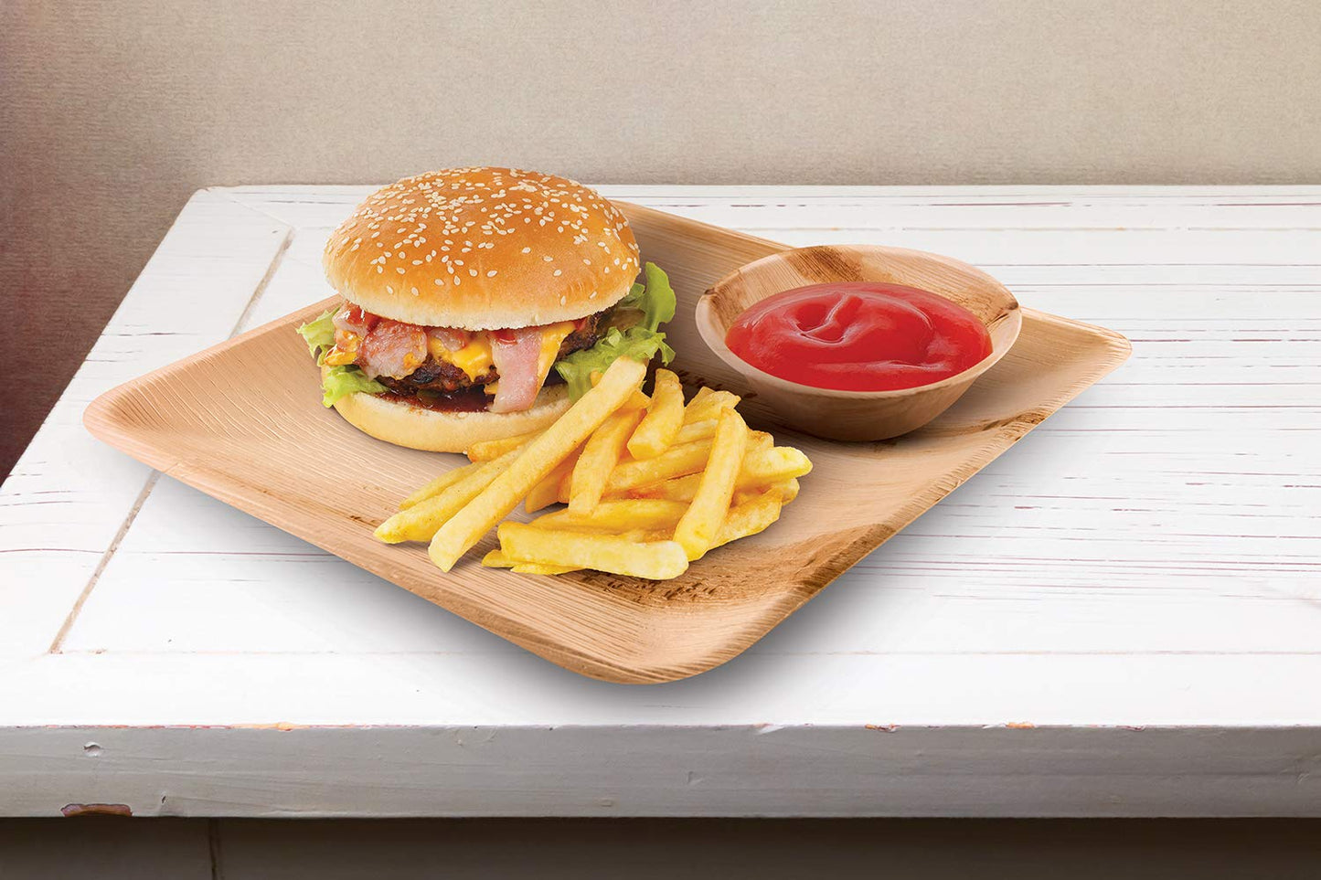 Verde Planet - 10" Square Palm Leaf Plate, USDA Certified, Compostable | Pack of 50
