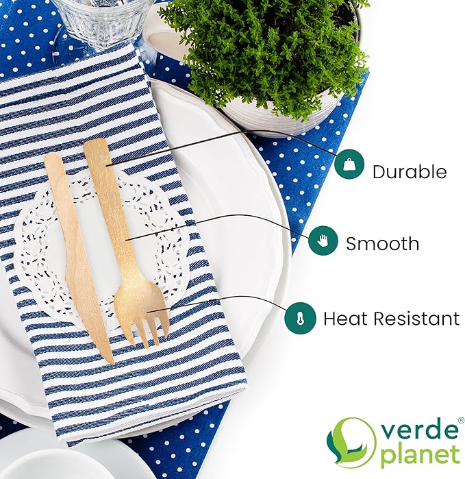 Verde Planet - 4" Birchwood Spork, Compostable | Pack of 100